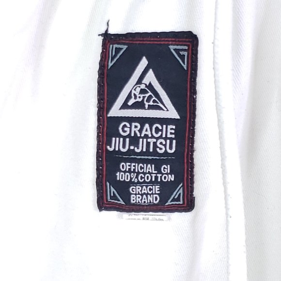 Gracie Jiu-Jitsu Youth Gi Pants, White, 17-22 Waist 19.5 Inseam MMA UFC Boys - Picture 4 of 9